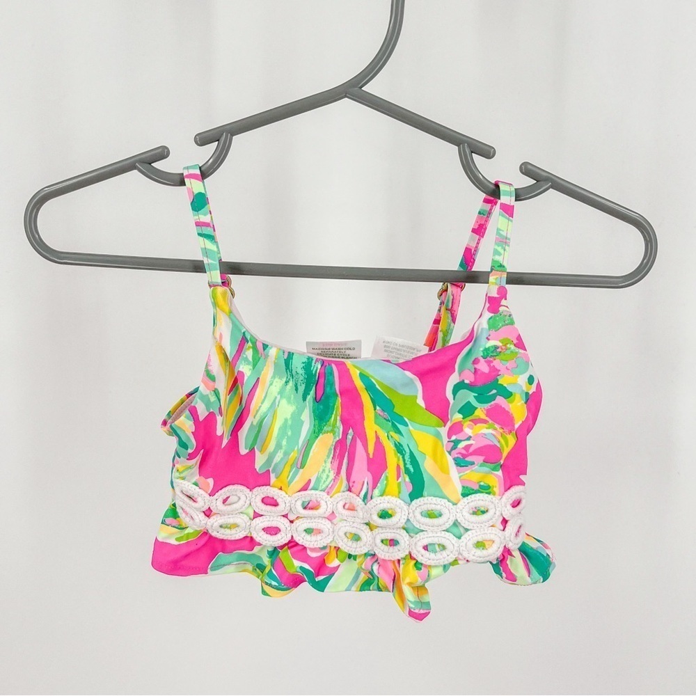 Lilly Pulitzer colorful toddler swimsuit top